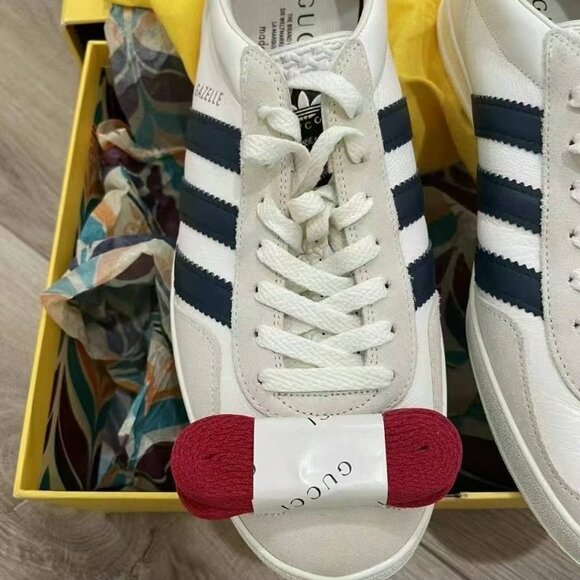 NIB Authentic GUCCI  adidas x Gucci unisex Gazelle sneaker - Picture 2 of 10